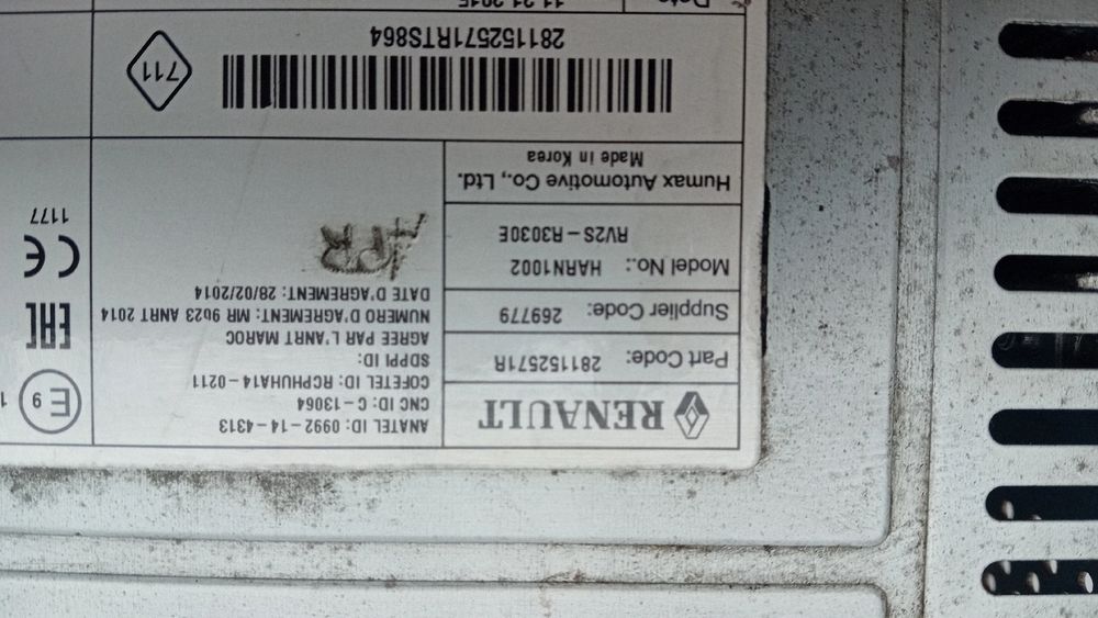 Rádio / auto-rádio RENAULT Clio IV (BH_)
