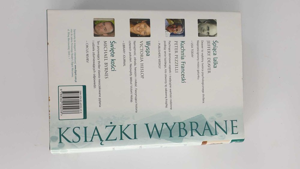 Książki wybrane: Śpiąca lalka, Kuchnia Franceski, Wyspa,
