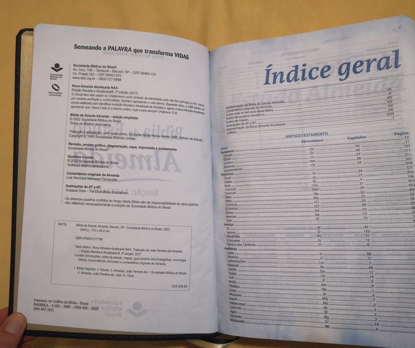 Bíblia de Estudo Almeida NOVA