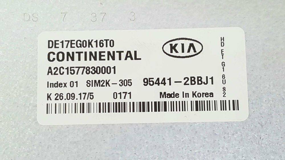 CENTRALINA CAIXA DE VELOCIDADES AUTOMÁTICA KIA NIRO CONCEPT