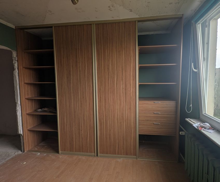 Duża szafa przesuwna, prawie nowa, 312x255 cm, 4-drzwiowa