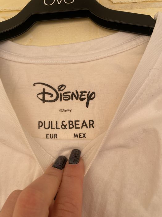 Футболка Pull & Bear Disney біла розмір M