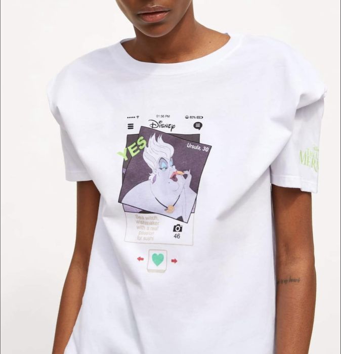 Футболка zara disney зара дисней урсула