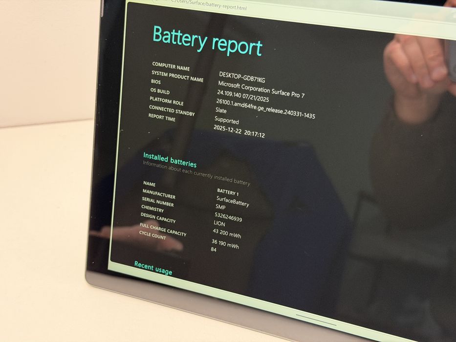 Microsoft Surface Pro 7 (1866) - i5/8GB/256GB - faktura VAT 23%