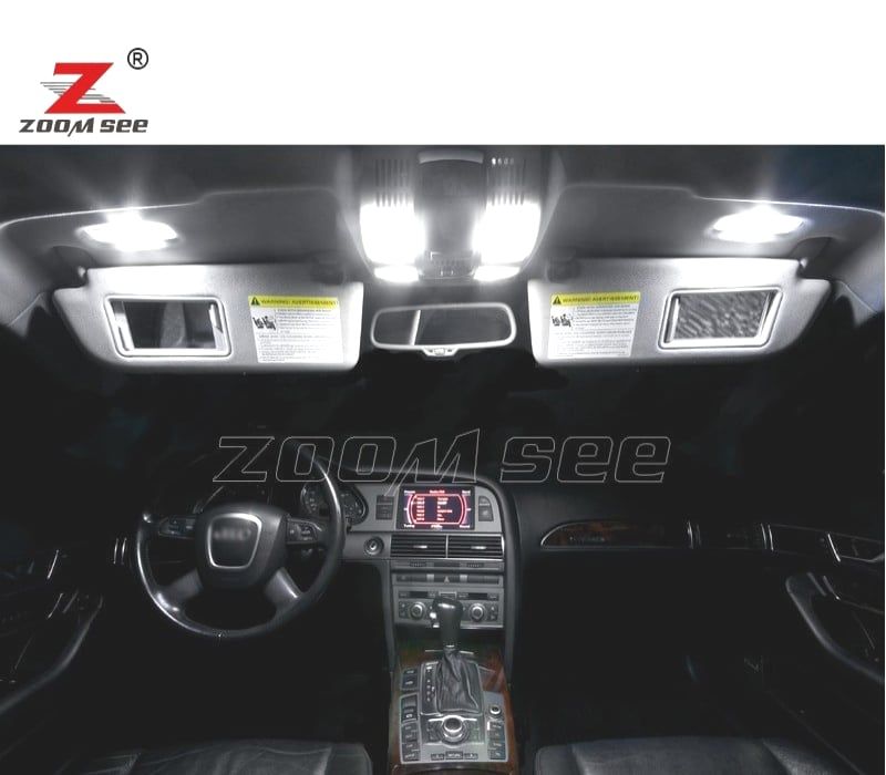 KIT COMPLETO DE 20 LÂMPADAS LED INTERIOR AUDI A6 S6 RS6 C6 AVANT 2005-2011