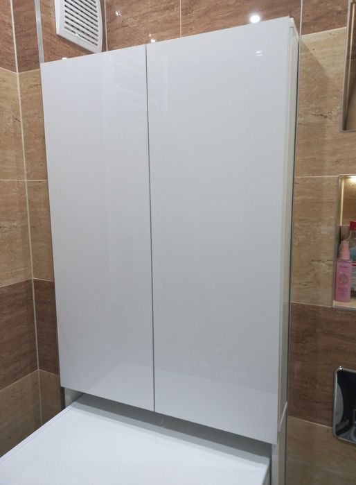 Pojemna szafka nad pralkę BIAŁY POŁYSK w super stanie