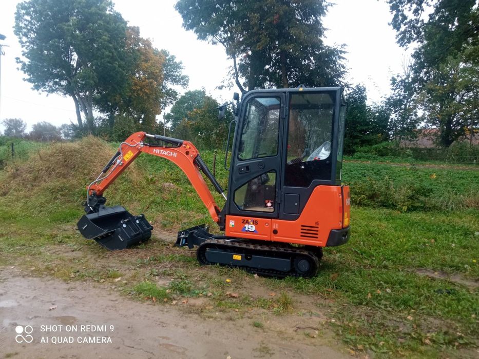 Roboty ziemne minikoparką, PRZYŁĄCZA, transport ziemi, gruzu