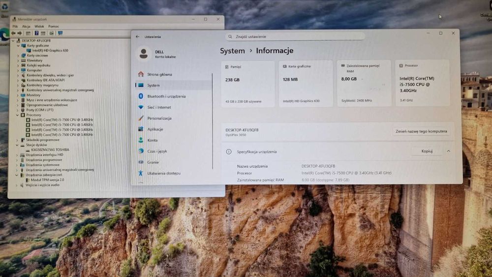 Dell OptiPlex 3050 - solidny, cichy i wydajny komputer biurowy i5-7500