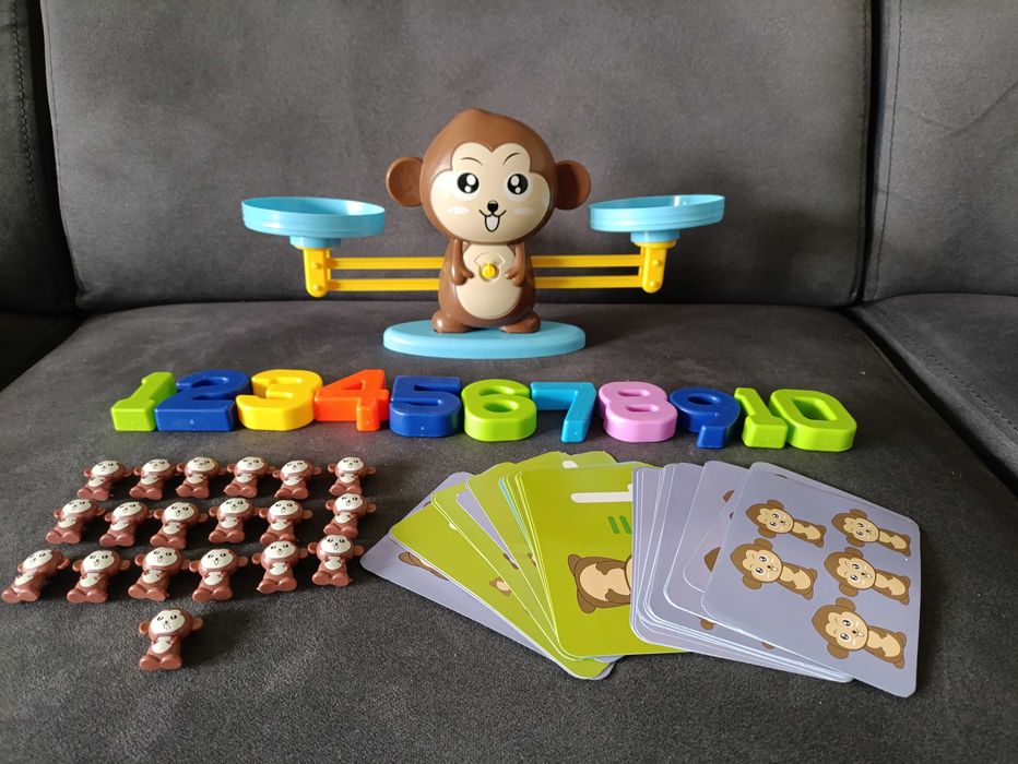 Matematyczna waga małpka do nauki liczenia