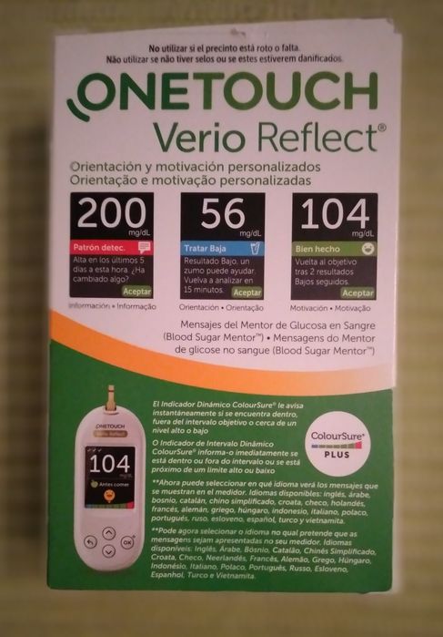 OneTouch Verio Reflect®, Sistema avançado para a monitorização da Glicose