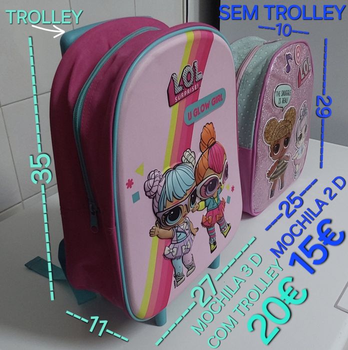 2 MOCHILAS, 3D E 2D PARA CRIANÇA.Casa,Escola,Férias,Viagens,Quarto.