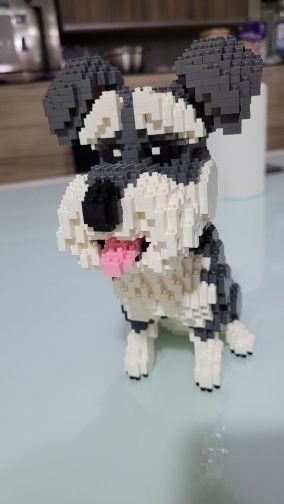 Piesek z mini klocków