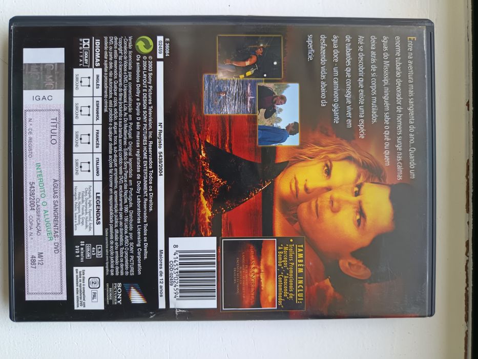 DVD águas sangrentas