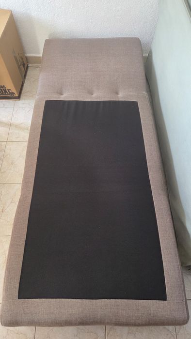 Sofá-cama castanho