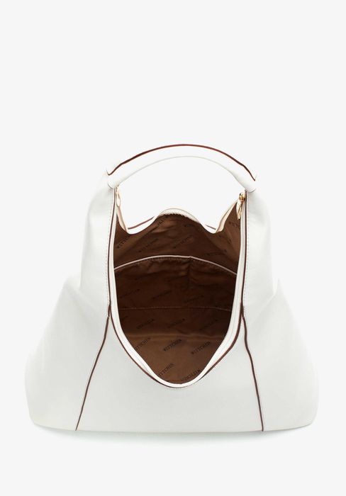 WITTCHEN Luksusowa Torebka worek trapezowa z rączką ecru