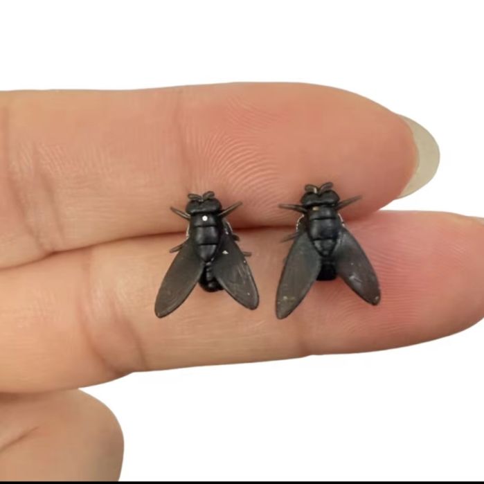 Сережки гвіздочки Мухи