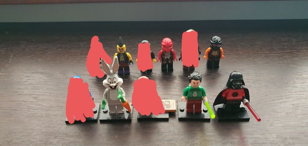 Lego minifigures Ninjago, Looney Tunes, Star Wars