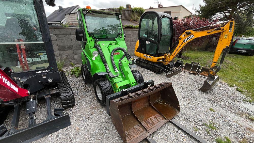 Minikoparka koparka mini ładowarka AVANT najem wynajem usługi 24h/7 FV