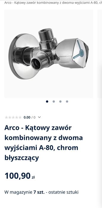2 x Podwójny zawor odcinający do wody