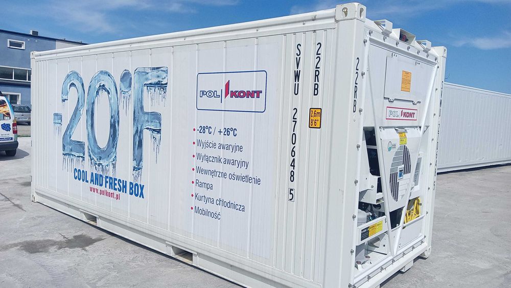 WYNAJMĘ nową chłodnię / kontener chłodniczy 20'RF  6m.  Warszawa BR