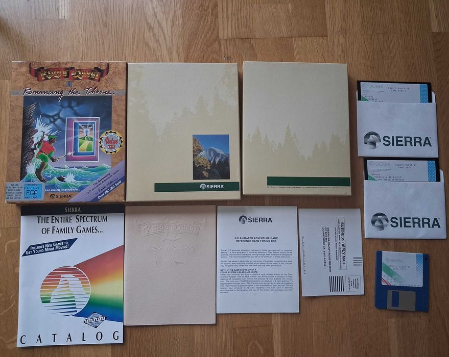 King's Quest 2 - Sierra - big box - dyskietki 5,25" + 3,5"