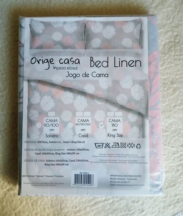 Jogo de Cama king Size BOD HOME