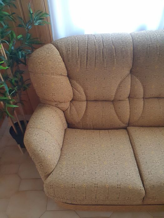 Sofá cama 3 lugares + 2 poltronas