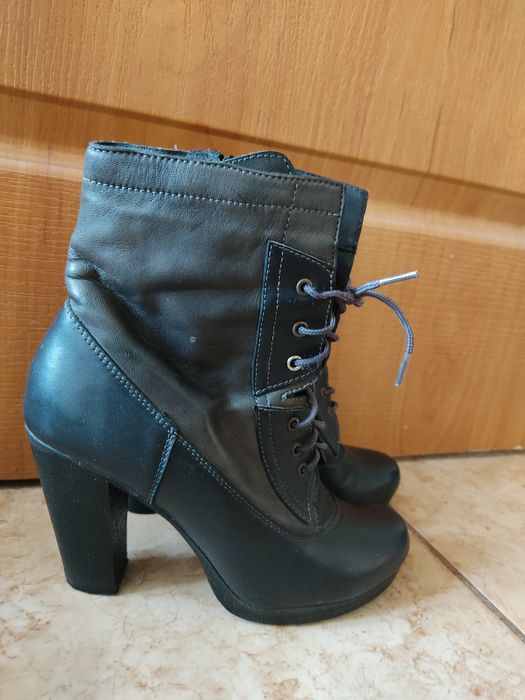 Жіноче взуття, шкіряні чоботи жіночі зимові, весна-осінь,черевички