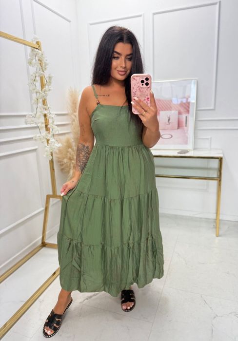 Zielona sukienka Freja - rozmiar uniwersalny
