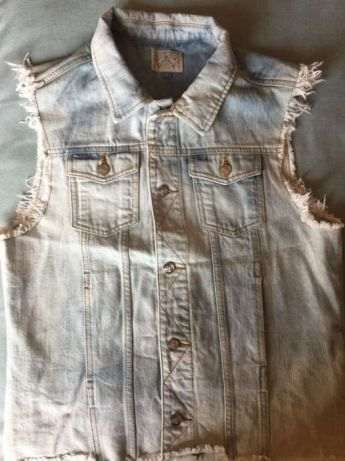 Casaco/ Colete de ganga sem mangas nunca usado