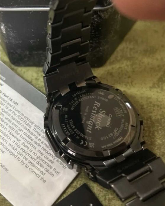 Мужские часы Casio GM-B 2100 Black Комплект чоловічий годинник