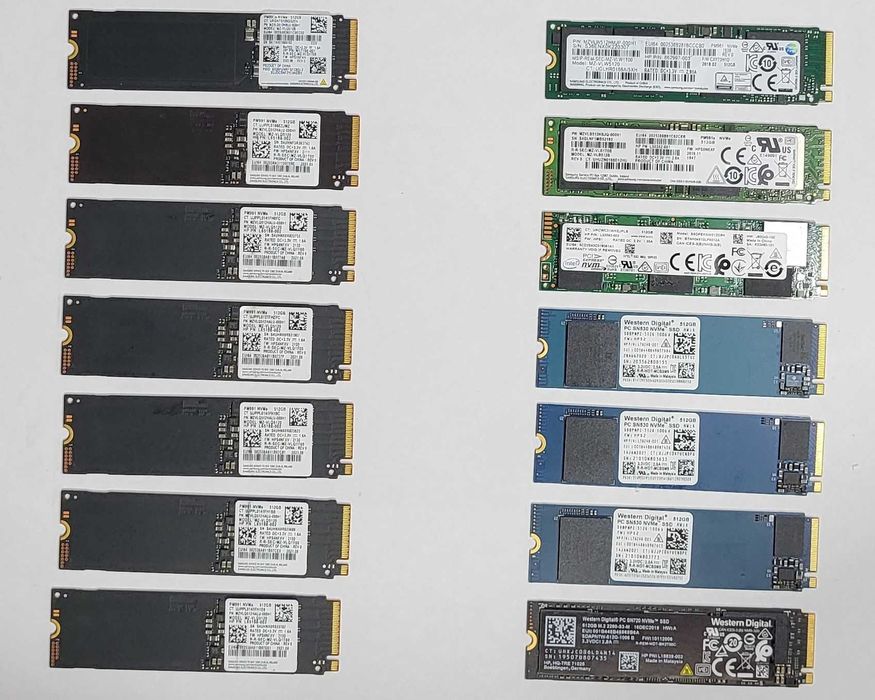 Discos M.2 NVMe PCIe Gen3.0 x4 512GB - Uni/Lote