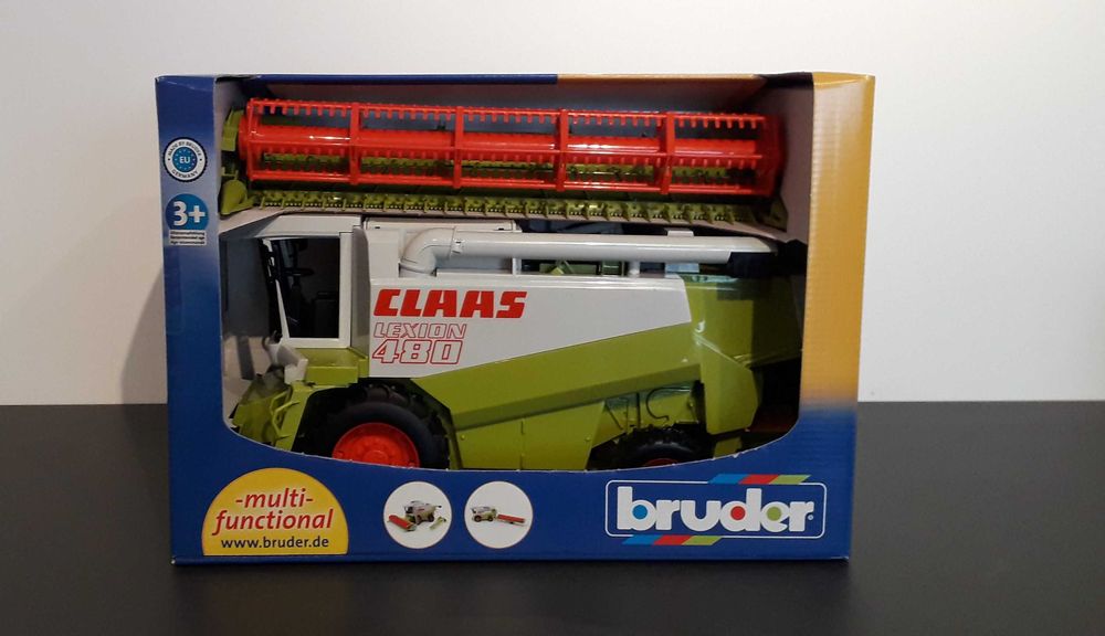 BRUDER zabawka Kombajn Class Lexion 480M nowy zbożowy 1:20