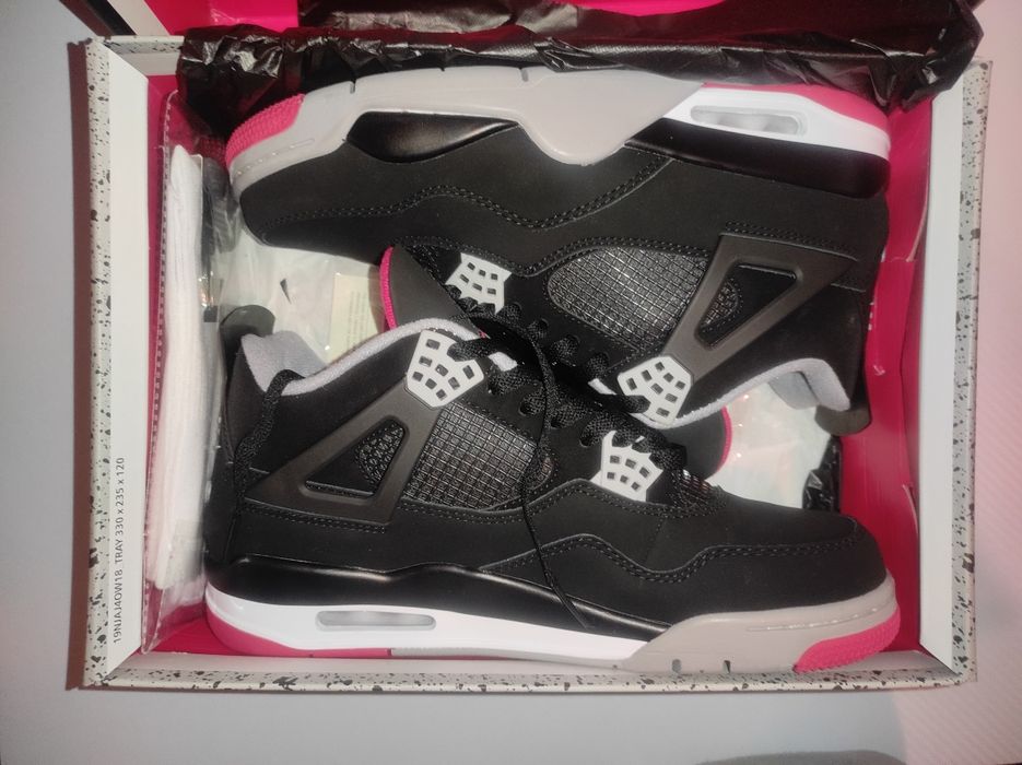 Jordan 4 czarne nowe rozmiar 44
