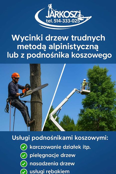 Wycinka drzew Działdowo ,karczowanie działek