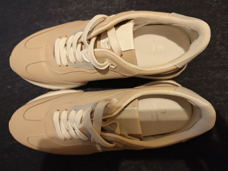 Nowe buty męskie skórzane Aigner