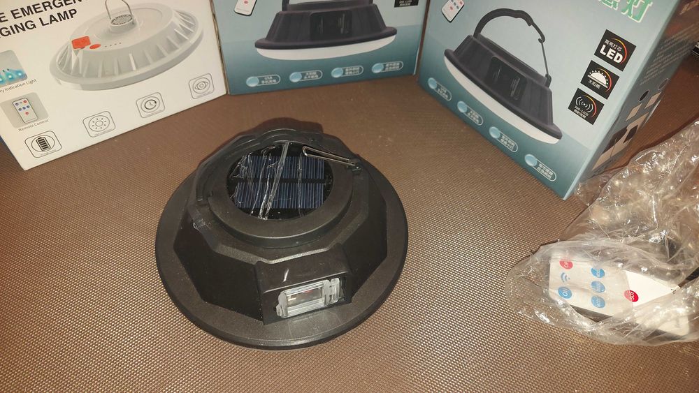 Фонарь с встроенным повербанком Солнечная батарея порт USB