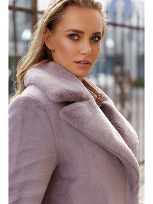 Шуба фіолетова Gepur