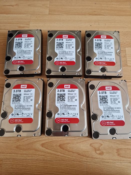 WD RED NAS WARE 3.0 3000gb 3TB 5400rpm sata3 hdd Якісні диски