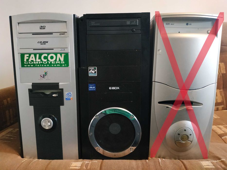 stare obudowy komputerowe PC