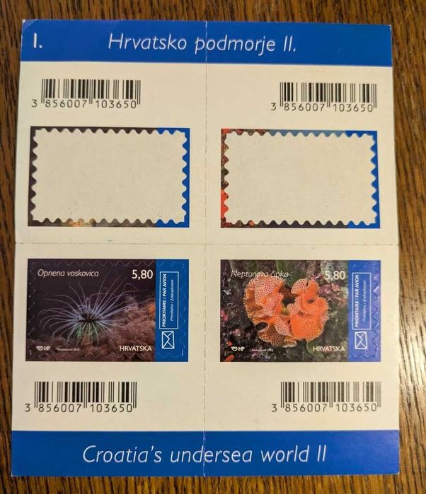 znaczki pocztowe Chorwacja 2 szt. w bloczku