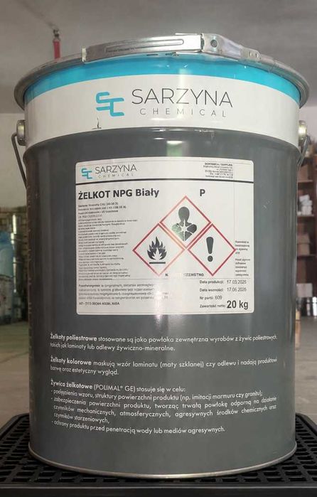 Żelkot NPG Biały 5 kg – do laminatów
