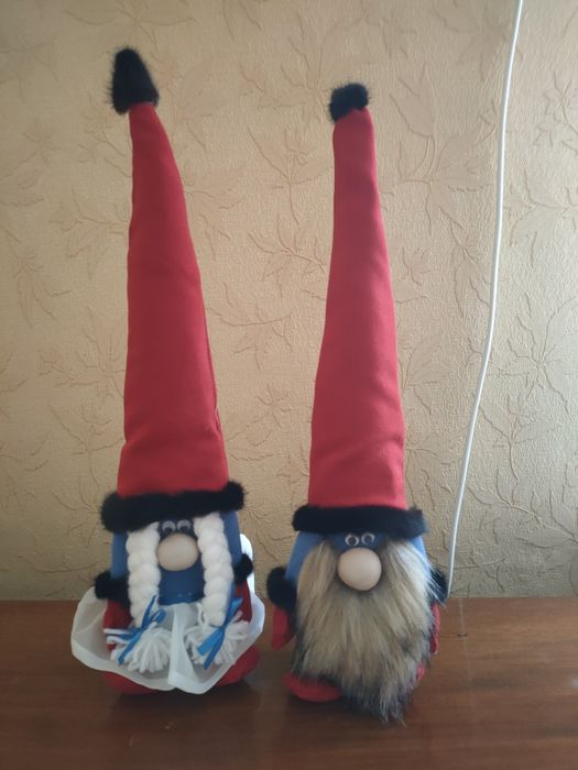 Гноми 60 см новорічні, скандинавські.