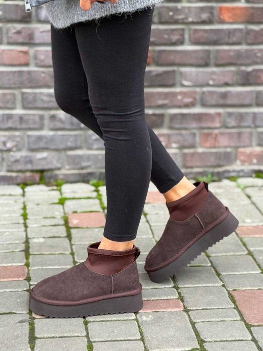 Угги жіночі зимові (36-41) Уггі в стилі UGG Classic Mini Dipper Уги