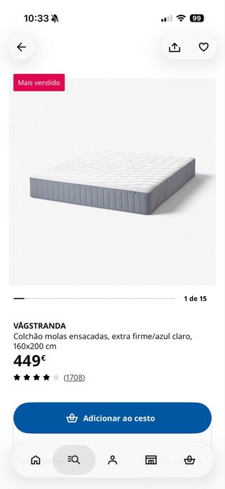 Colchao 160*200 IKEA