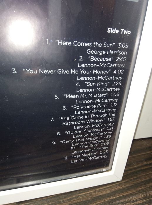 Poster dos The Beatles " Abbey road"