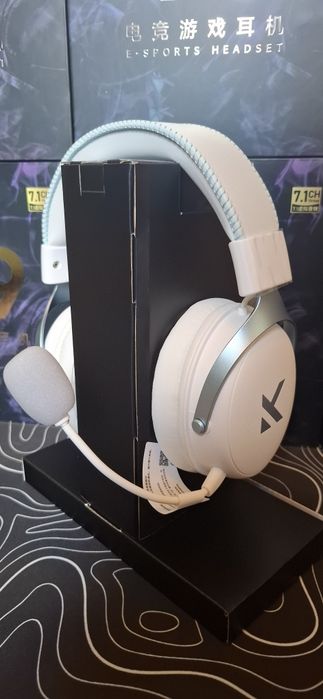 Mchose V9 Pro НОВІ Ігрові навушники White | Pink