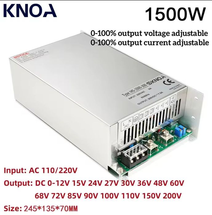 Зарядное устройство Lifepo4, Блок питания 0-60В 1500W 25A