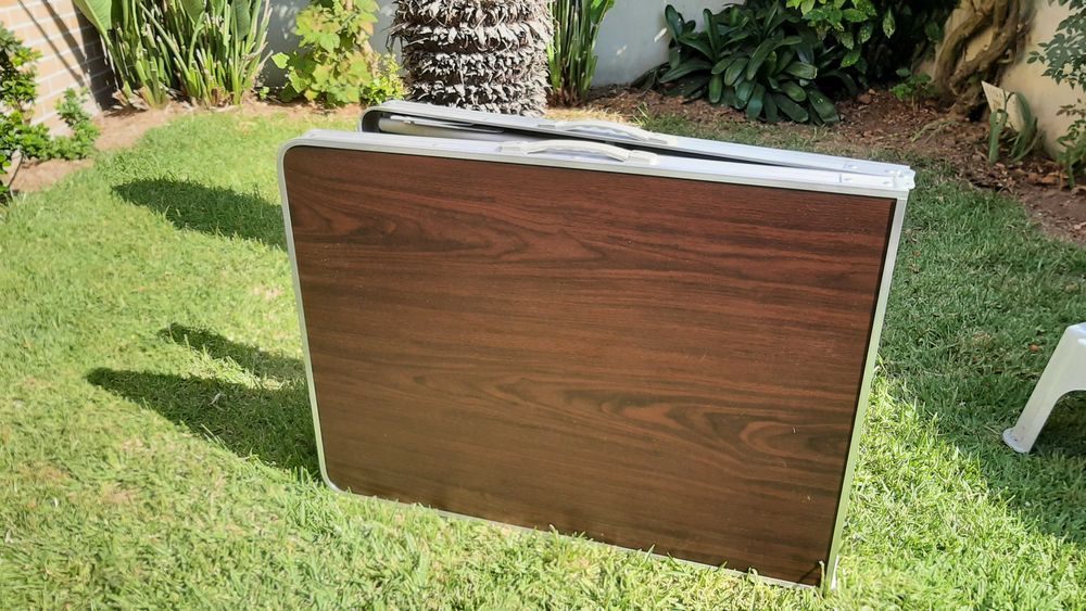 Mesa de campismo Dobrável 160x60cm Castanha (MaxMat)