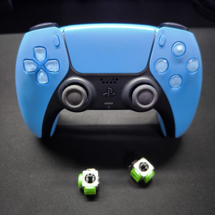 Dualsense preto PS5 com joysticks TMR Favor Union